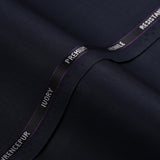 Plain-Midnight Blue, Wool Rich, Ivory Premium Suiting Fabric