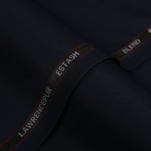 Plain-Midnight Blue, Wool Blend, Estash Suiting Fabric