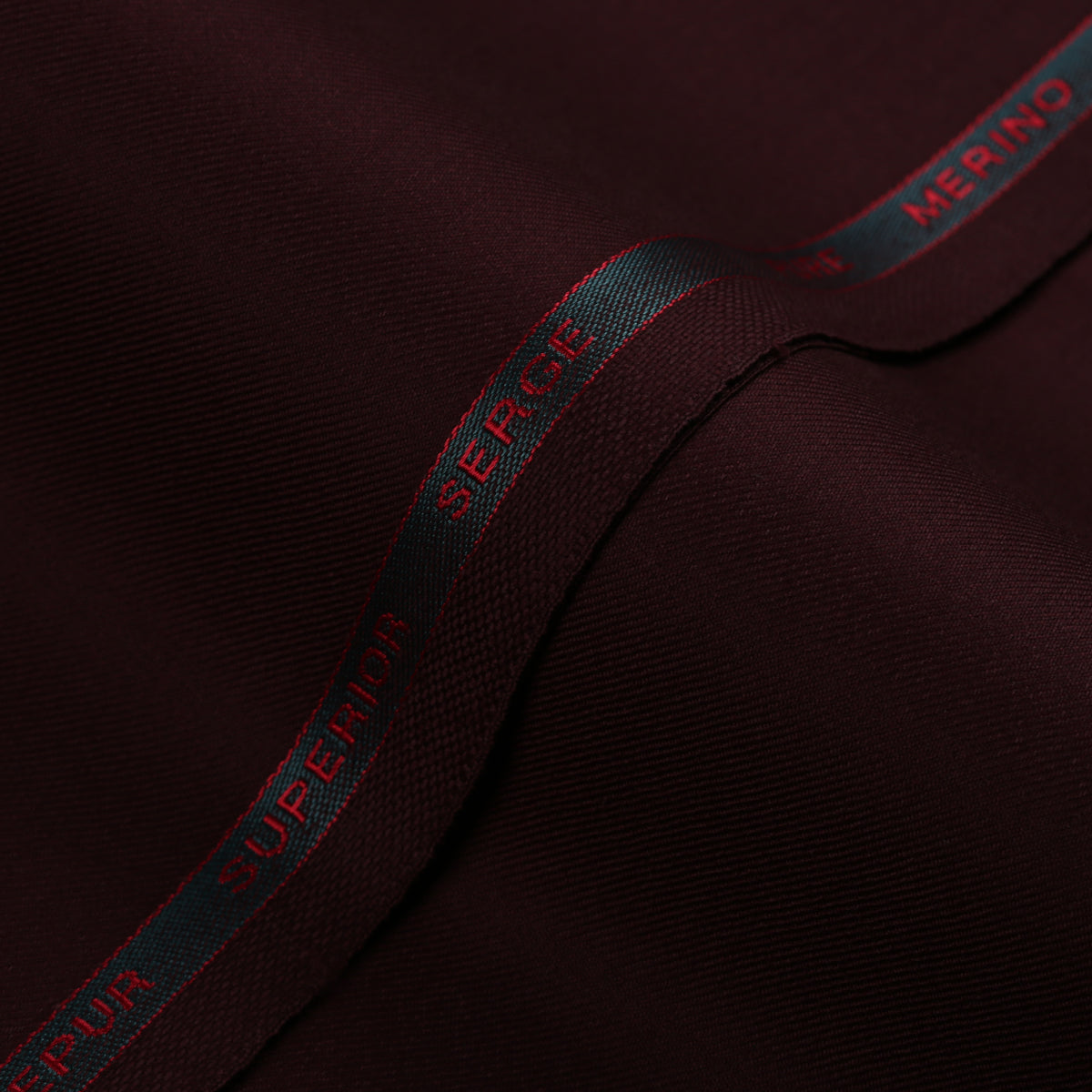 Plain Twill-Maroon, S 80s Merino Wool, Superior Serge Jacketing Fabric